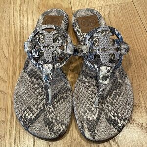 Tory Burch MILLER Sandal in Snake print 7M